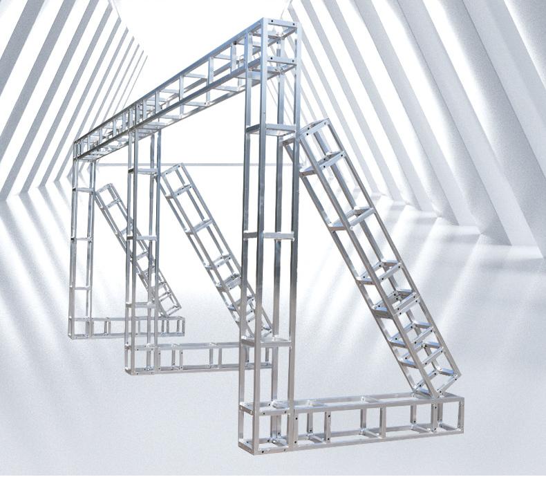 Metal Frame Stand with Custom Backdrop